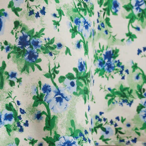 Mango Floral Printed Satin Skirt/NWT/S-M - Picture 6 of 14